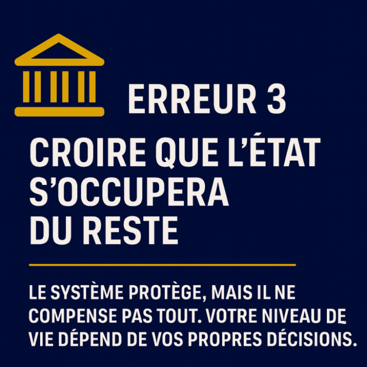 Préparer sa retraite, erreur 3 : Croire que l’État s’occupera du&nbsp;reste