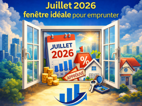 Crédit immobilier : pourquoi juillet 2026 est une fenêtre idéale pour emprunter… et comment en profiter&nbsp;intelligemment
